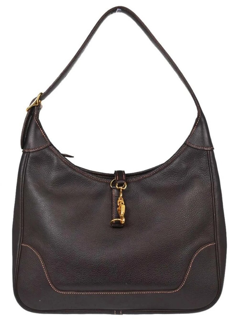 Hermes Havane Togo Trim 31 Shoulder Bag P□G 10 198029
